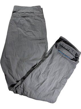 Kuhl Technical Outdoor Mens 36x32 Grey Hiking Travel Work Cargo Pants (374)